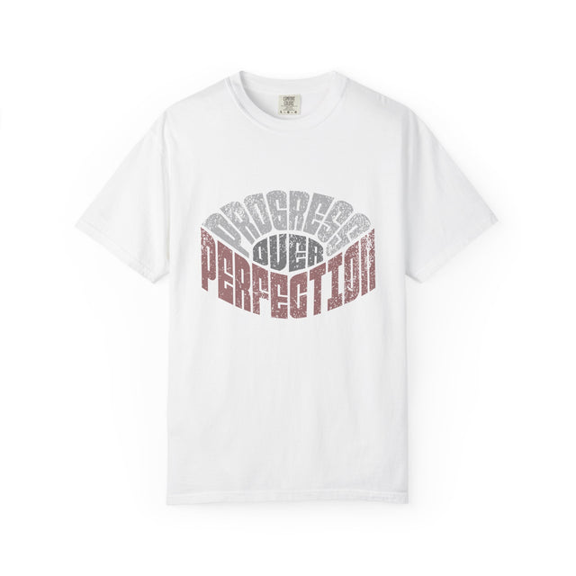 Flawed Over Perfection T-Shirt — Retro Distressed Typography Tee