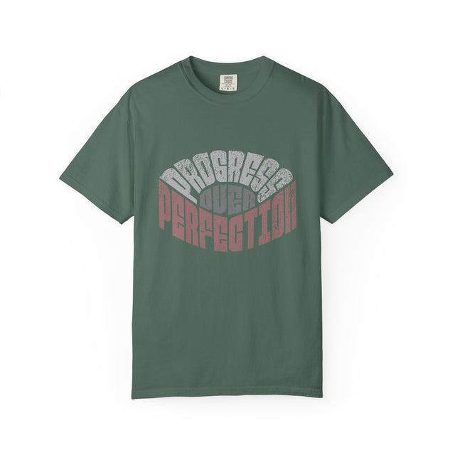 Flawed Over Perfection T-Shirt — Retro Distressed Typography Tee