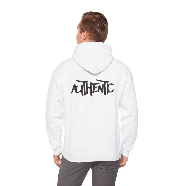 Authentic Graffiti Hoodie — 'AUTHENTIC' Back Print Streetwear Pullover