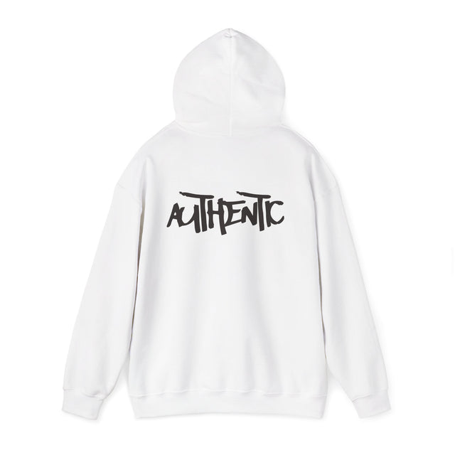 Authentic Graffiti Hoodie — 'AUTHENTIC' Back Print Streetwear Pullover