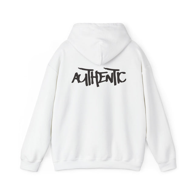 Authentic Graffiti Hoodie — 'AUTHENTIC' Back Print Streetwear Pullover