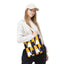 Geometric Yellow Navy Triangle Tote Bag — Modern Pattern AOP Tote