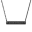 Engravable Bar Necklace — "You Make Me Feel Special" Personalized Horizontal Pendant