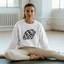 Keep Going Circle design sweatshirt | Motivational Typography, Distressed Black Print