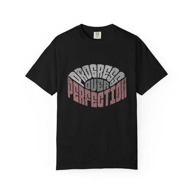 Flawed Over Perfection T-Shirt — Retro Distressed Typography Tee