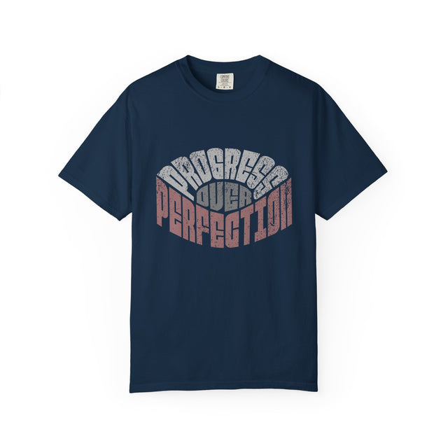 Flawed Over Perfection T-Shirt — Retro Distressed Typography Tee